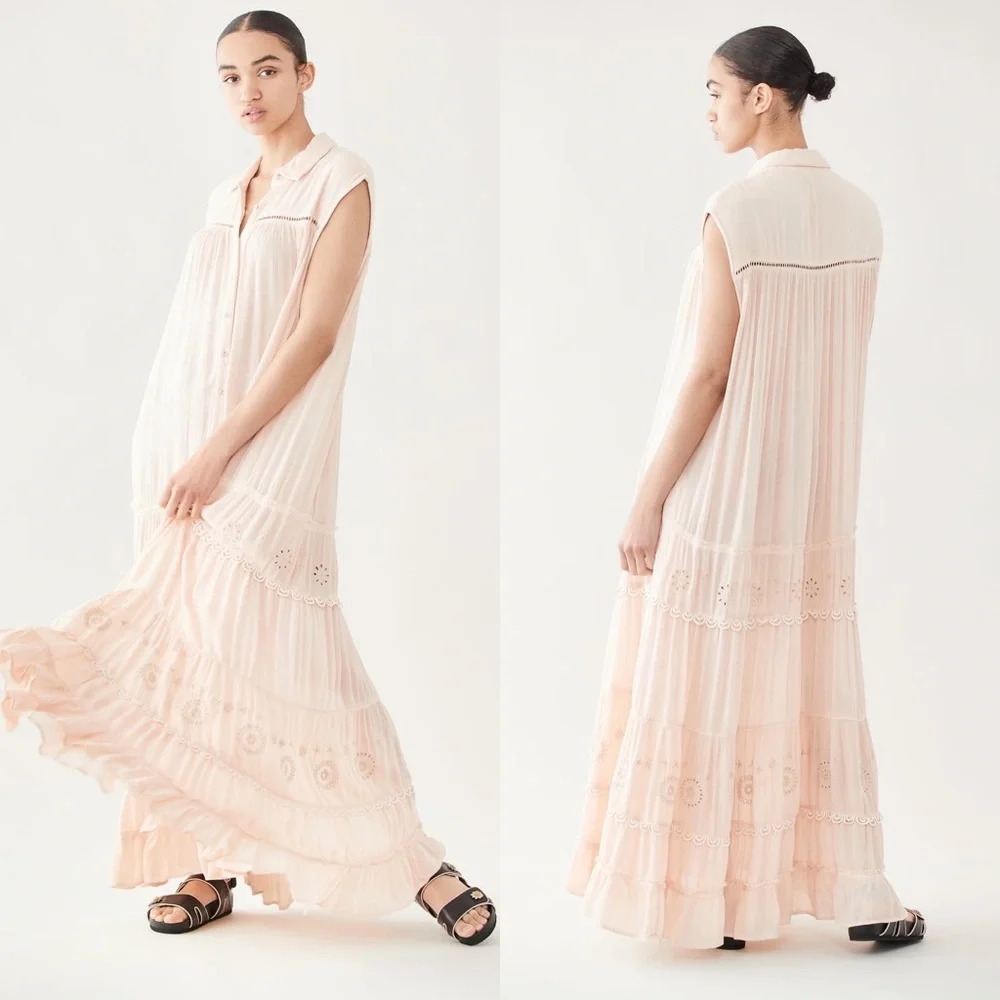 NWT Free People Pretty Cozy Maxi Dress Boho - Picture 10 of 15